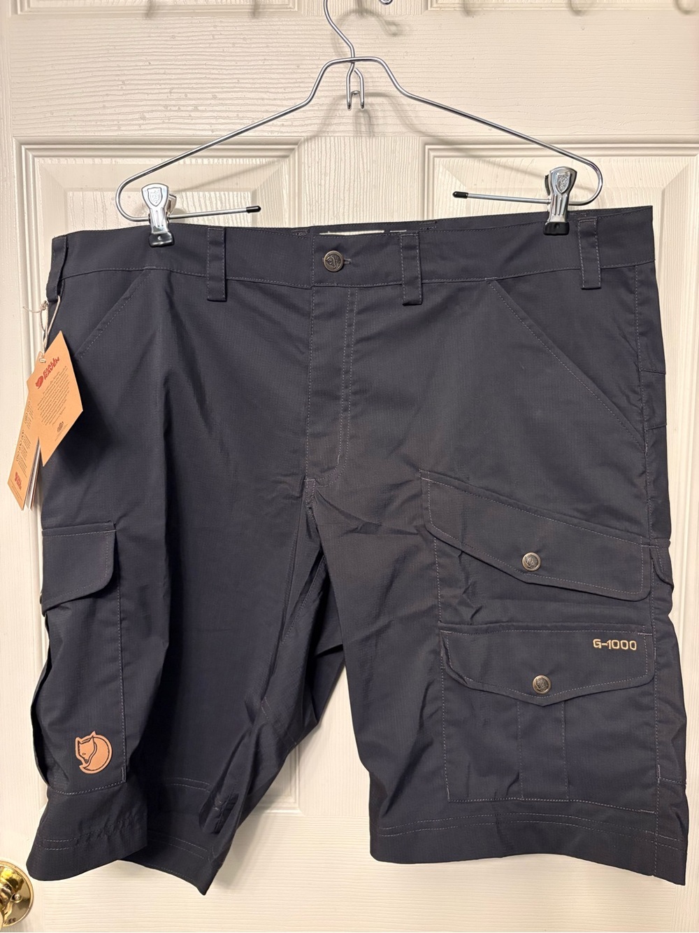 NWT Mens Fjallraven Vidda Pro Lite G-1000 Cargo Shorts  Wicking Dark Grey US 40